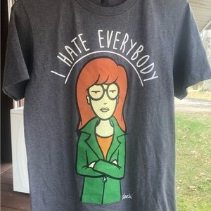 Daria I Hate Everybody retro t shirt MTV size small